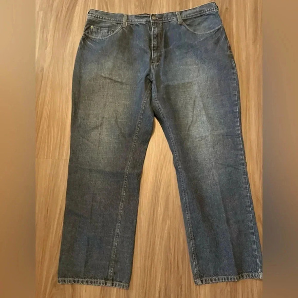 Perry Ellis Y2K men’s medium wash straight jeans size 42X30 - Picture 1 of 5